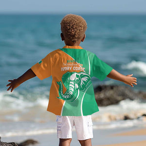 Ivory Coast Independence Day Kid Hawaiian Shirt Cote d Ivoire Elephant