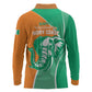 Ivory Coast Independence Day Long Sleeve Polo Shirt Cote d Ivoire Elephant