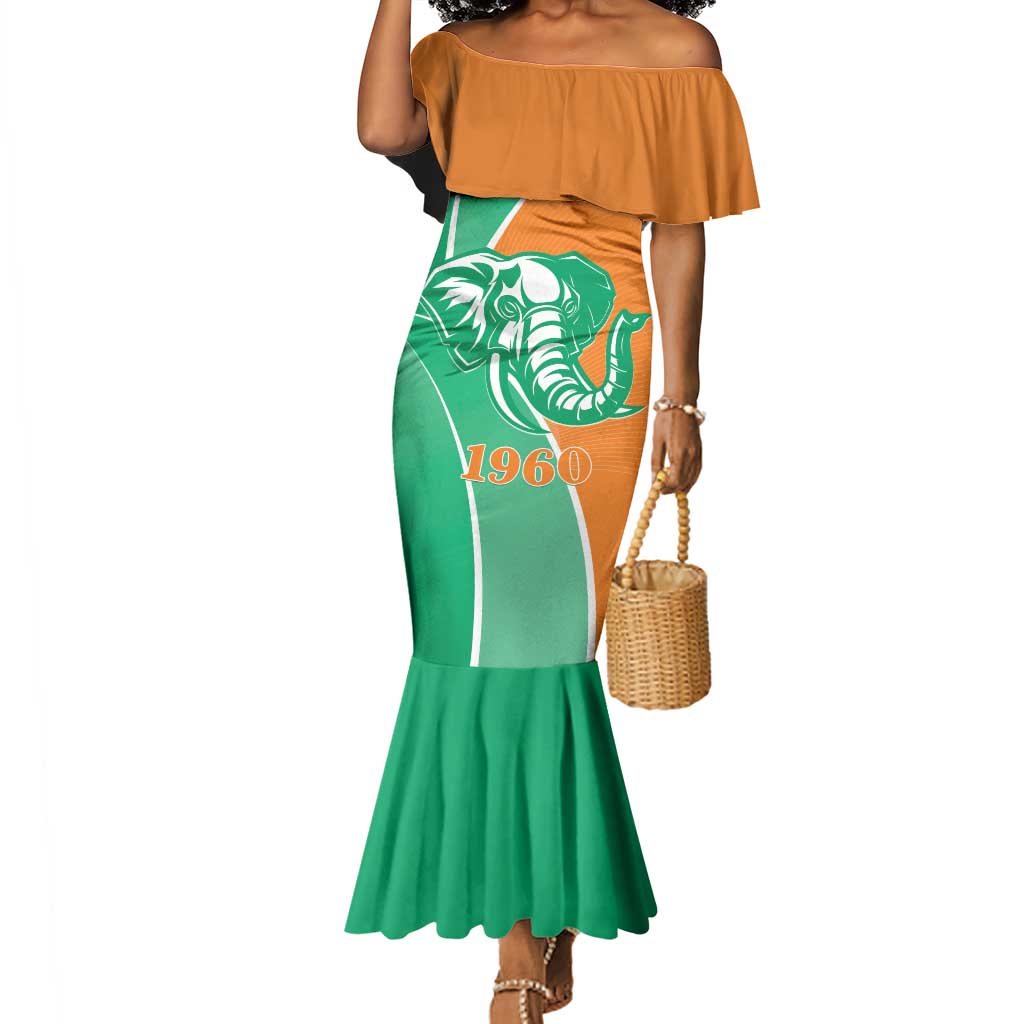 Ivory Coast Independence Day Mermaid Dress Cote d Ivoire Elephant