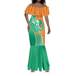 Ivory Coast Independence Day Mermaid Dress Cote d Ivoire Elephant