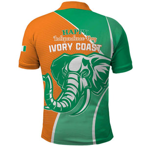 Ivory Coast Independence Day Polo Shirt Cote d Ivoire Elephant