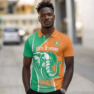 Ivory Coast Independence Day Polo Shirt Cote d Ivoire Elephant