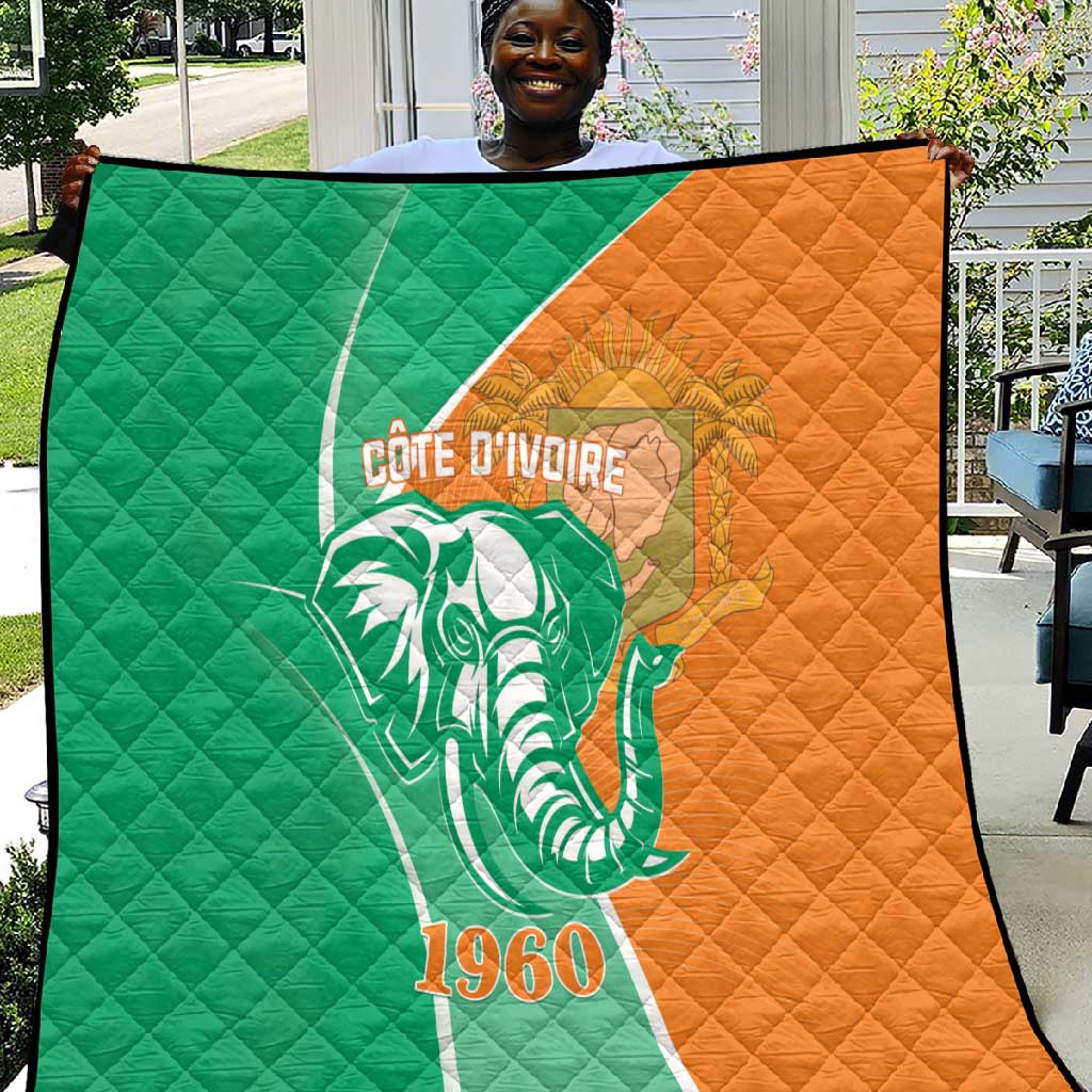 Ivory Coast Independence Day Quilt Cote d Ivoire Elephant