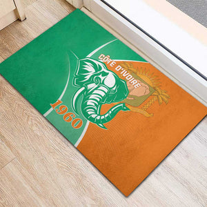 Ivory Coast Independence Day Rubber Doormat Cote d Ivoire Elephant