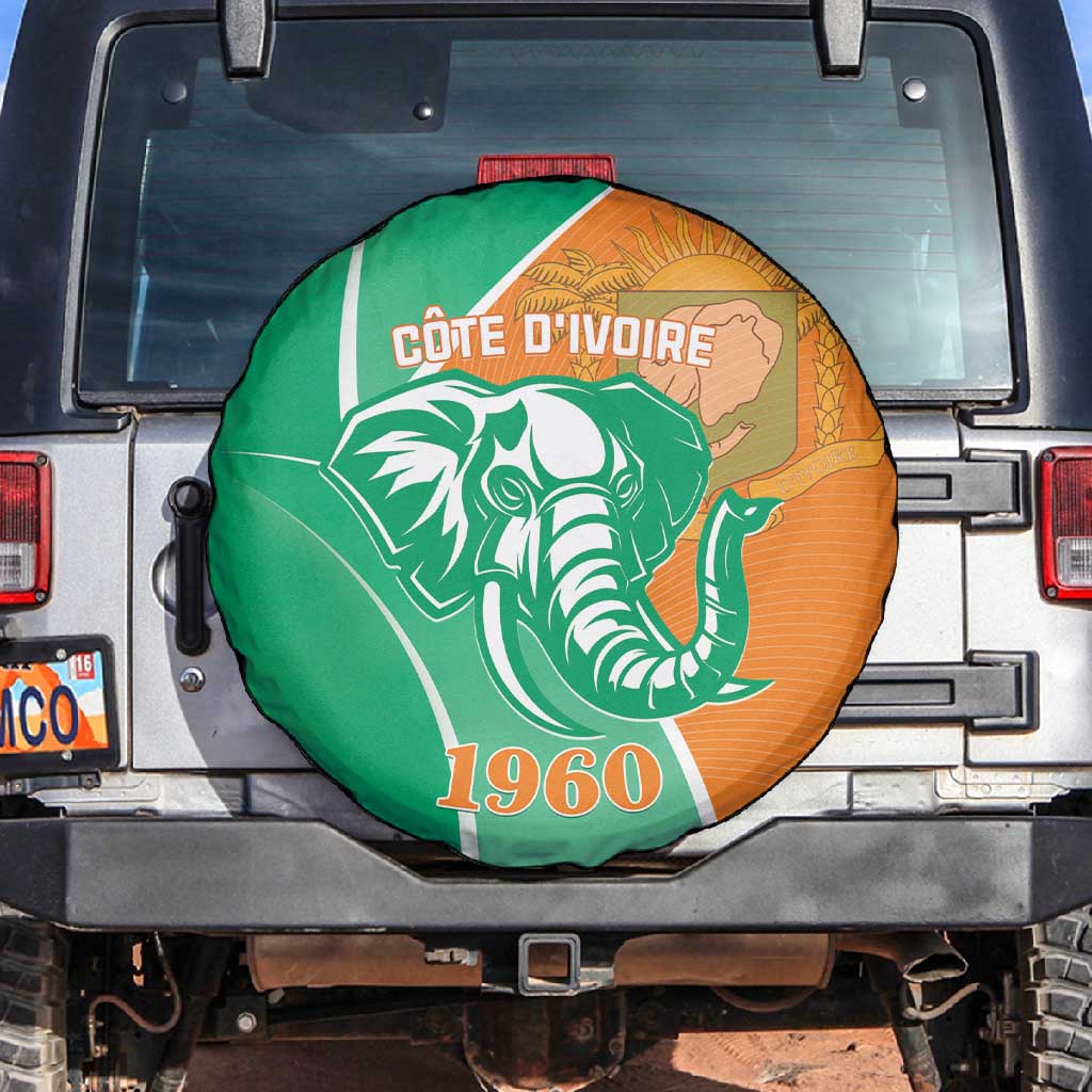 Ivory Coast Independence Day Spare Tire Cover Cote d Ivoire Elephant