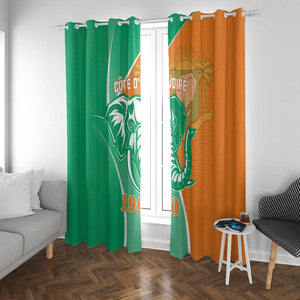 Ivory Coast Independence Day Window Curtain Cote d Ivoire Elephant