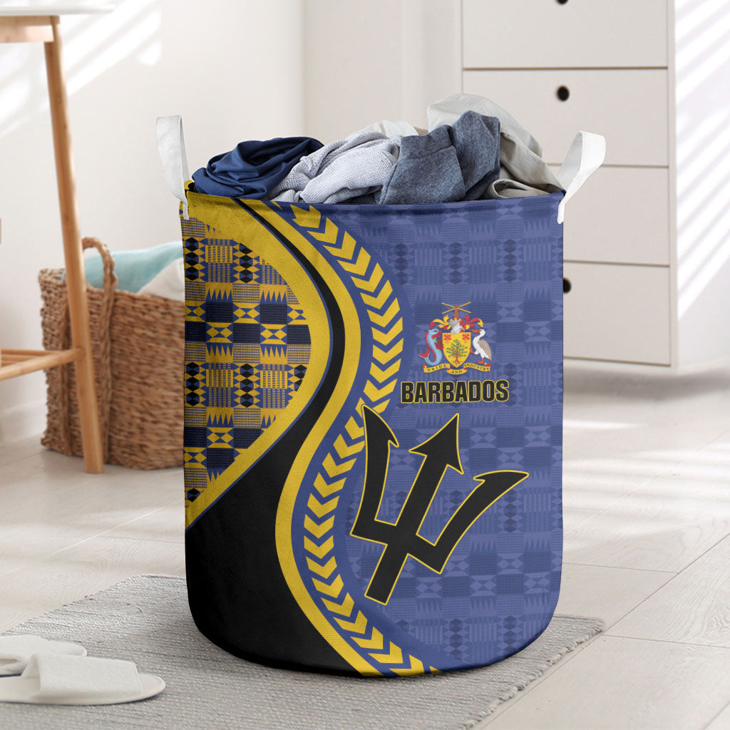 Barbados Trident Laundry Basket Afro-Barbadians Kente Pattern