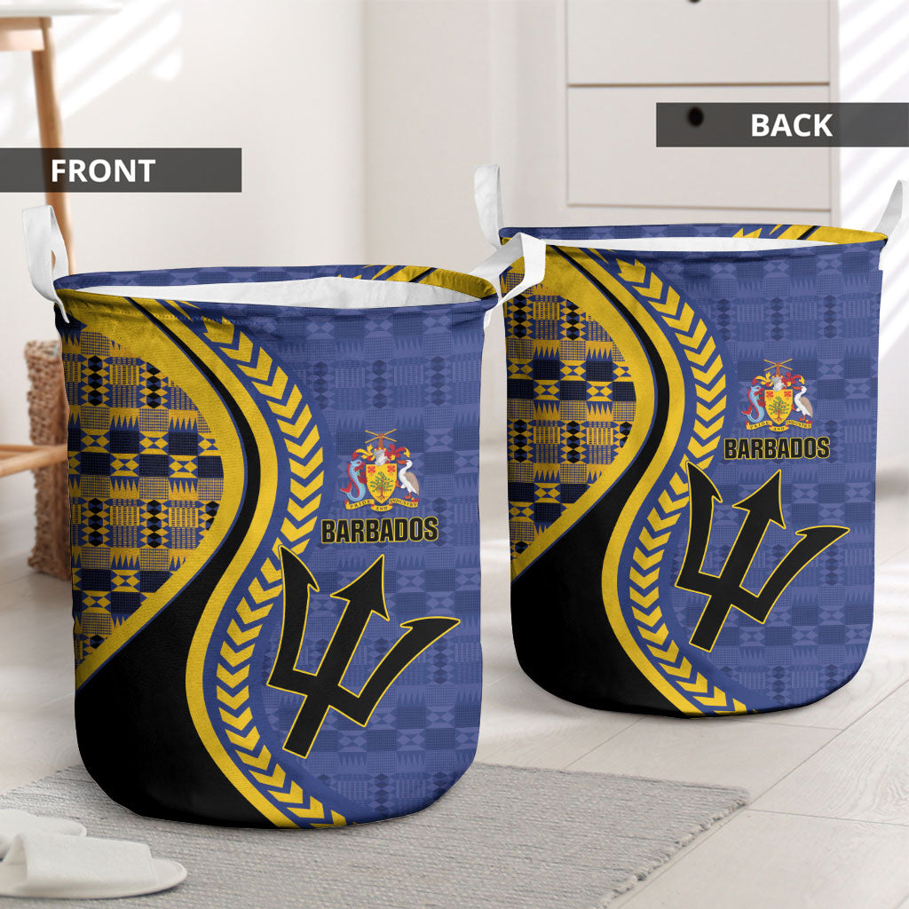 Barbados Trident Laundry Basket Afro-Barbadians Kente Pattern