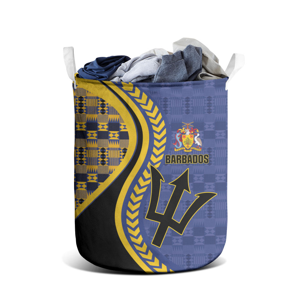 Barbados Trident Laundry Basket Afro-Barbadians Kente Pattern