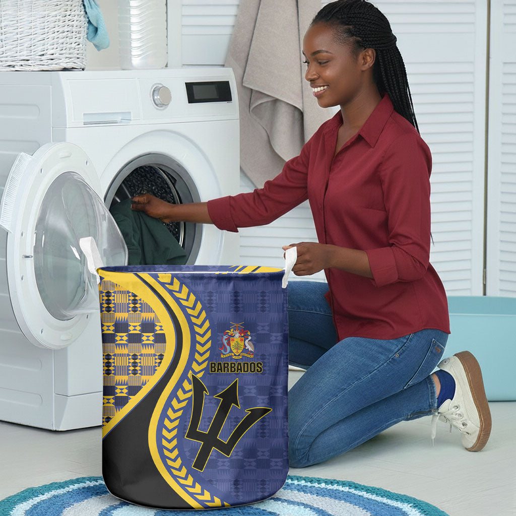Barbados Trident Laundry Basket Afro-Barbadians Kente Pattern