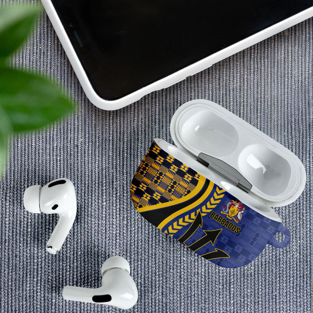 Barbados Trident AirPods Case Afro-Barbadians Kente Pattern