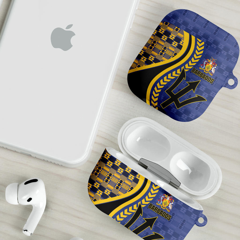 Barbados Trident AirPods Case Afro-Barbadians Kente Pattern