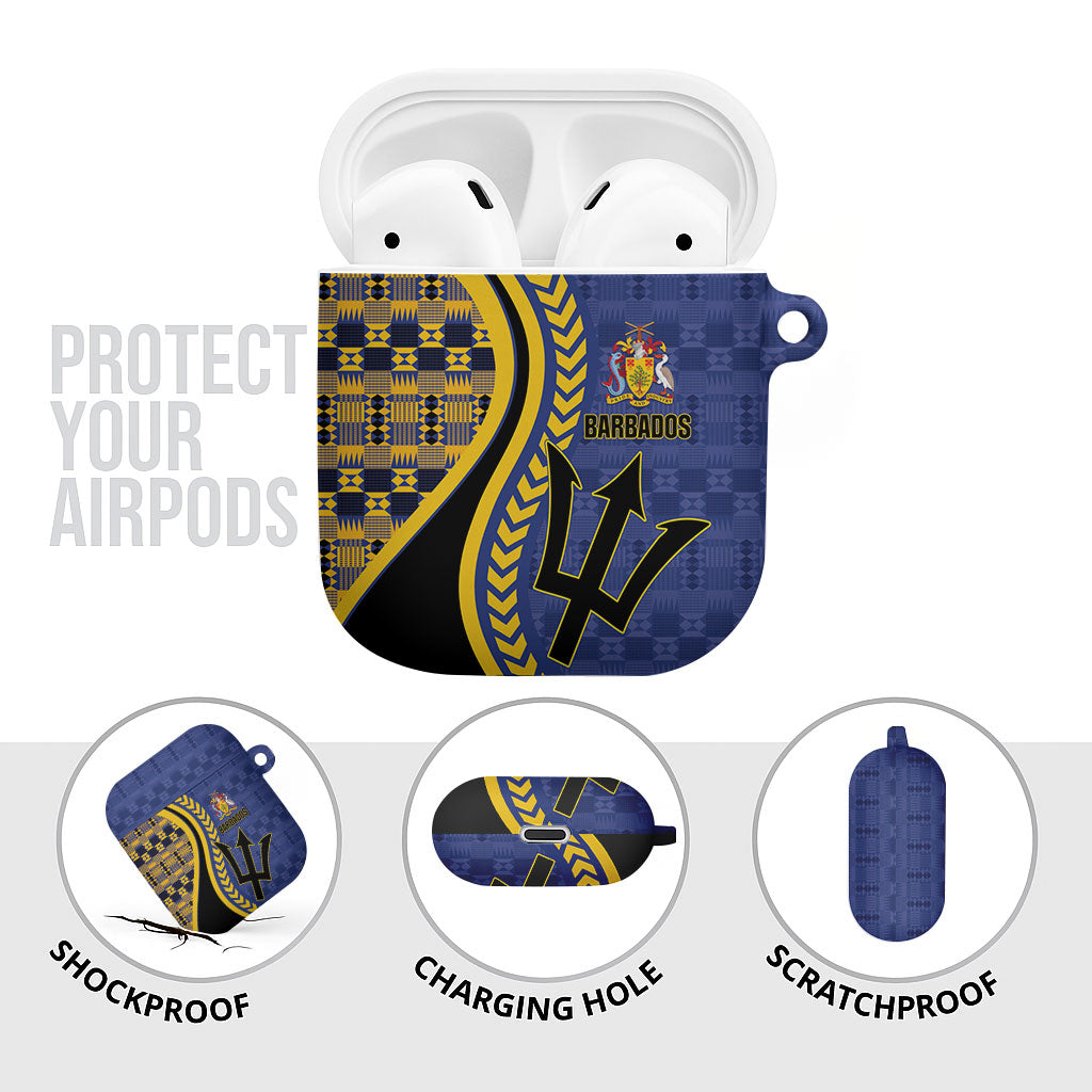 Barbados Trident AirPods Case Afro-Barbadians Kente Pattern
