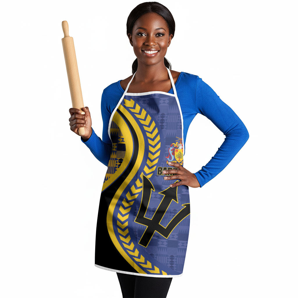 Barbados Trident Apron Afro-Barbadians Kente Pattern