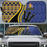 Barbados Trident Auto Sun Shade Afro-Barbadians Kente Pattern
