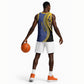 Personalized Barbados Trident Basketball Jersey Afro-Barbadians Kente Pattern