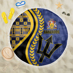 Barbados Trident Beach Blanket Afro-Barbadians Kente Pattern