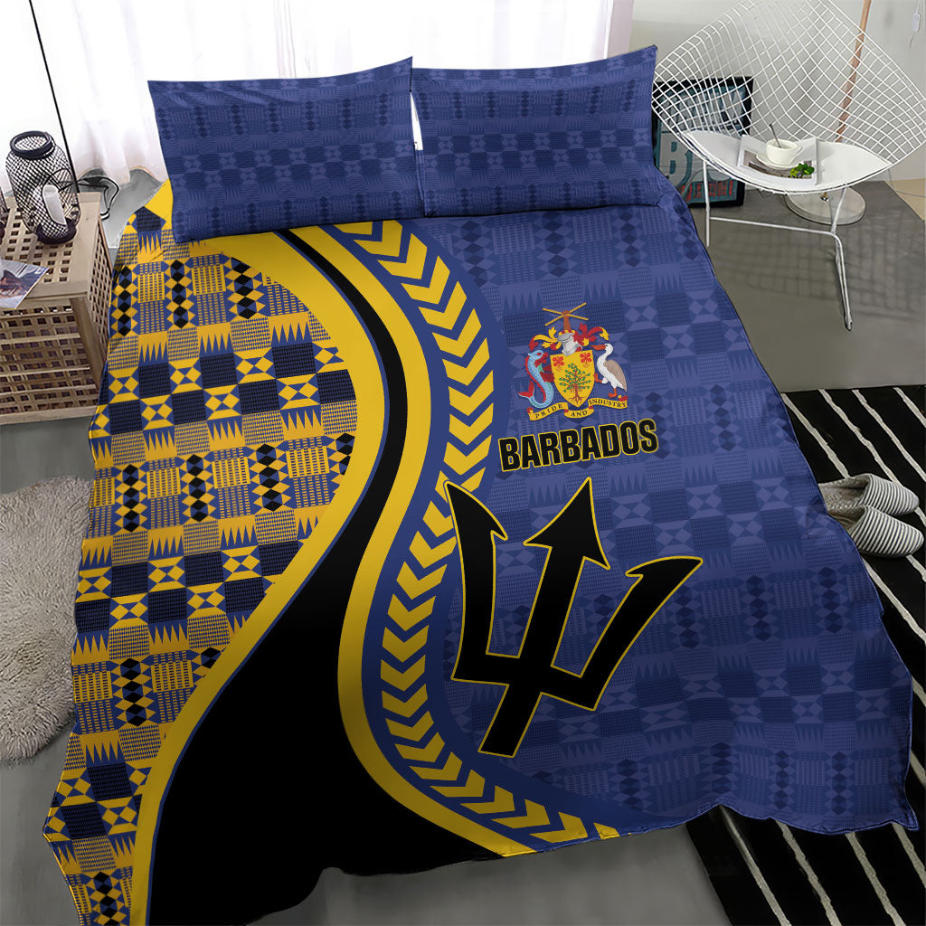 Barbados Trident Bedding Set Afro-Barbadians Kente Pattern