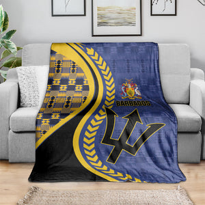 Barbados Trident Blanket Afro-Barbadians Kente Pattern
