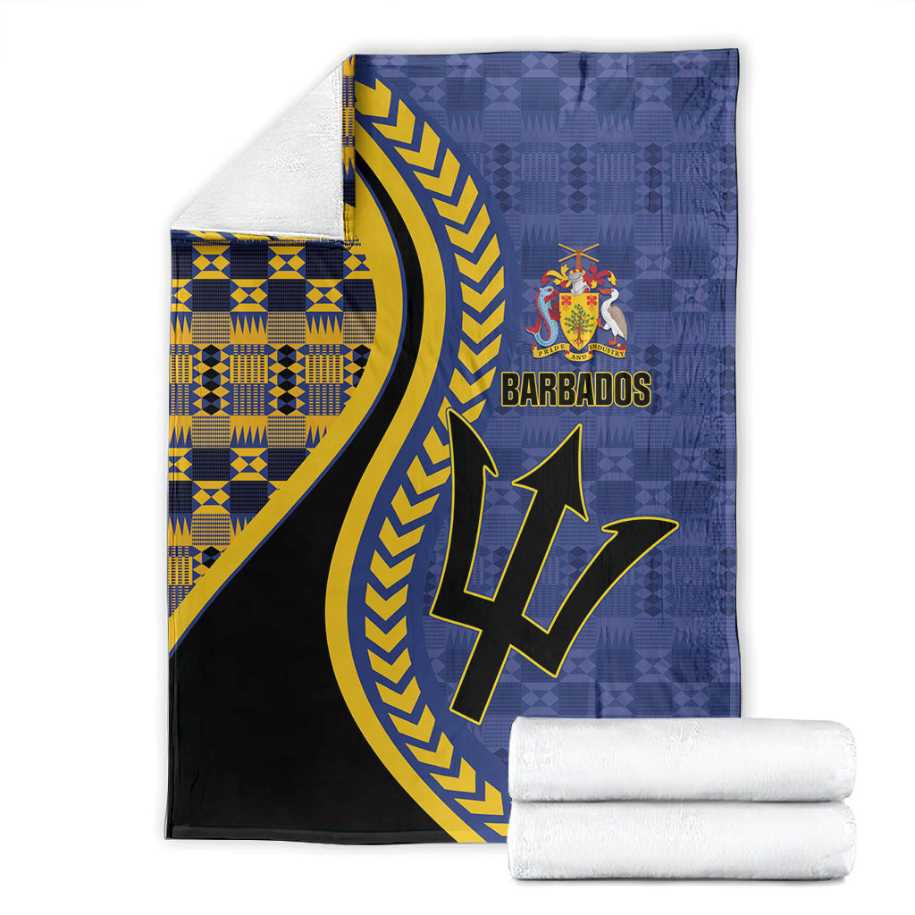 Barbados Trident Blanket Afro-Barbadians Kente Pattern