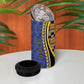 Personalized Barbados Trident 4 in 1 Can Cooler Tumbler Afro-Barbadians Kente Pattern