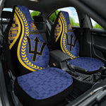 Barbados Trident Car Seat Cover Afro-Barbadians Kente Pattern