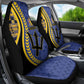 Barbados Trident Car Seat Cover Afro-Barbadians Kente Pattern