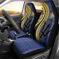 Barbados Trident Car Seat Cover Afro-Barbadians Kente Pattern