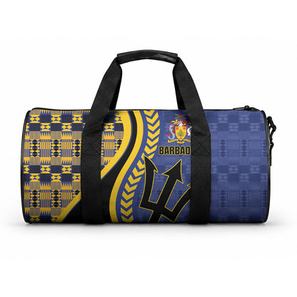 Barbados Trident Duffle Bag Afro-Barbadians Kente Pattern