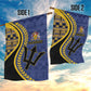 Barbados Trident Garden Flag Afro-Barbadians Kente Pattern
