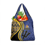 Barbados Trident Grocery Bag Afro-Barbadians Kente Pattern