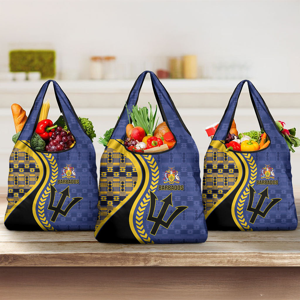 Barbados Trident Grocery Bag Afro-Barbadians Kente Pattern
