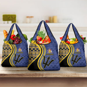Barbados Trident Grocery Bag Afro-Barbadians Kente Pattern