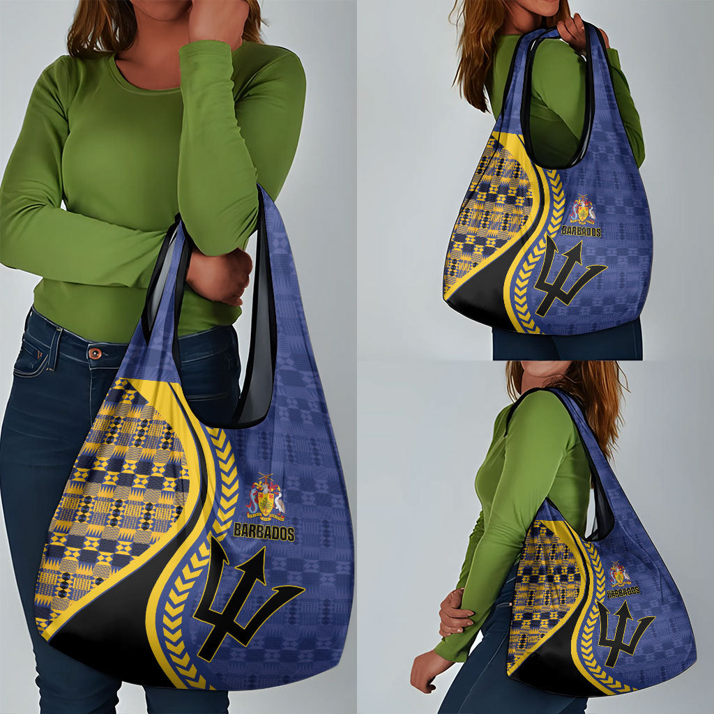 Barbados Trident Grocery Bag Afro-Barbadians Kente Pattern