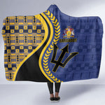 Barbados Trident Hooded Blanket Afro-Barbadians Kente Pattern