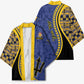 Personalized Barbados Trident Kimono Afro-Barbadians Kente Pattern