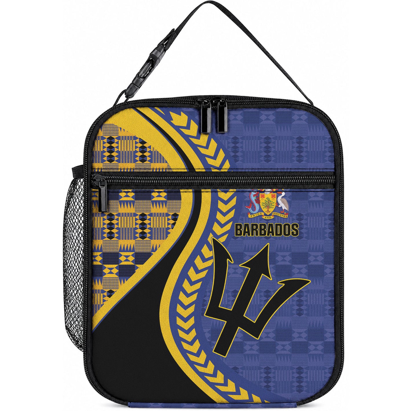 Barbados Trident Lunch Bag Afro-Barbadians Kente Pattern