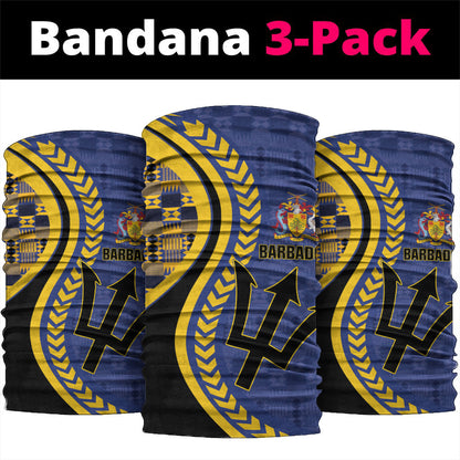 Barbados Trident Neck Gaiter Afro-Barbadians Kente Pattern