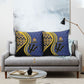 Barbados Trident Pillow Cover Afro-Barbadians Kente Pattern