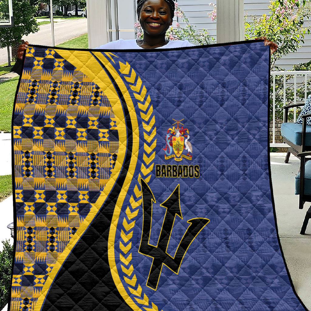 Barbados Trident Quilt Afro-Barbadians Kente Pattern