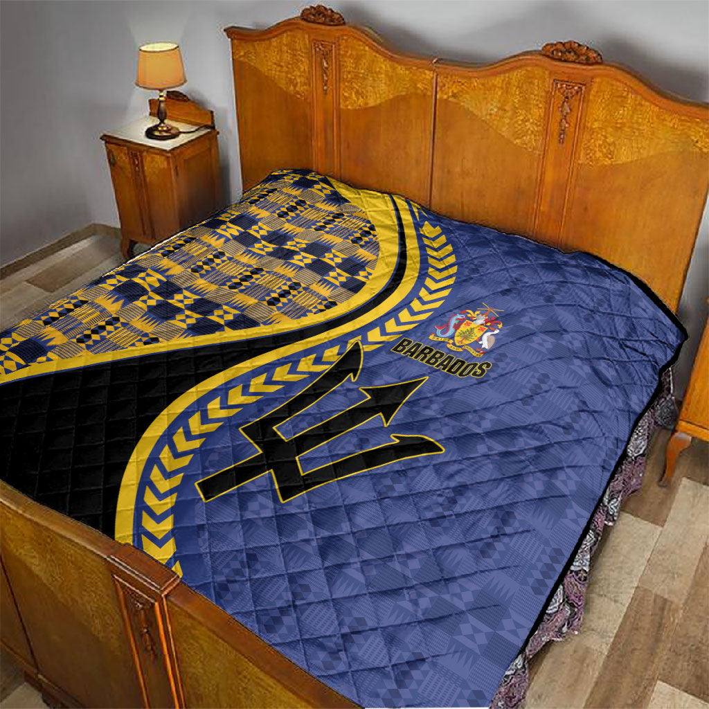Barbados Trident Quilt Afro-Barbadians Kente Pattern
