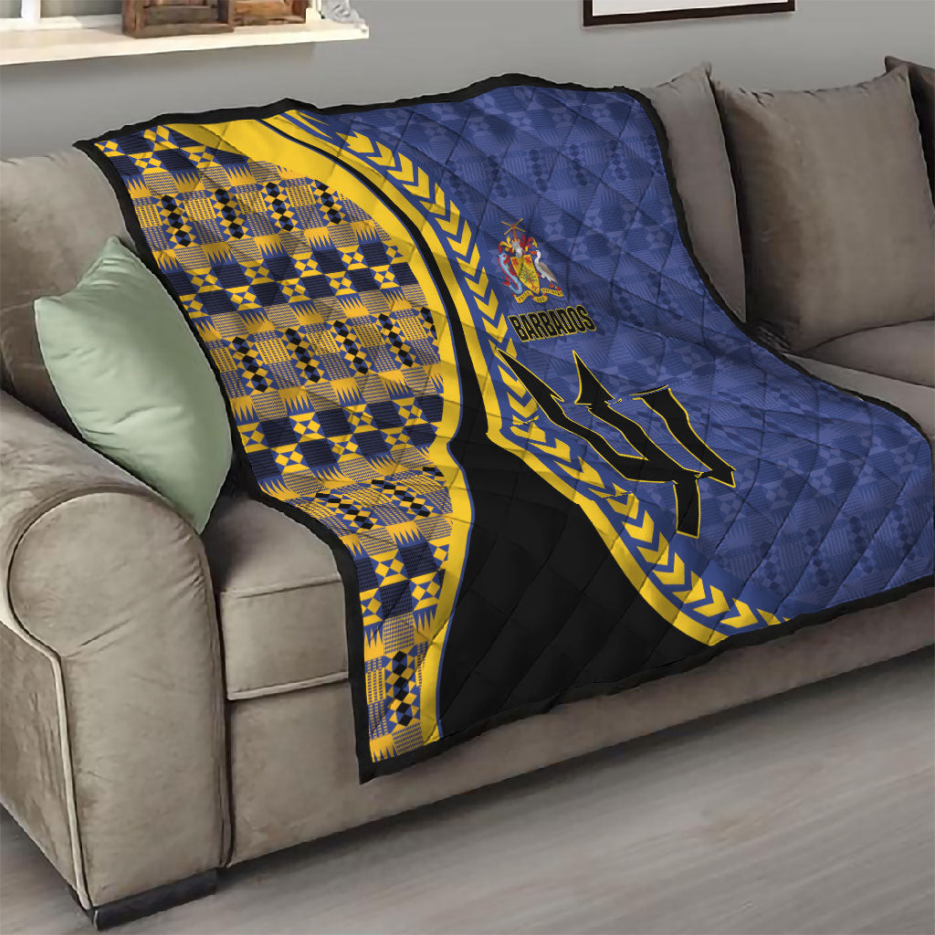 Barbados Trident Quilt Afro-Barbadians Kente Pattern