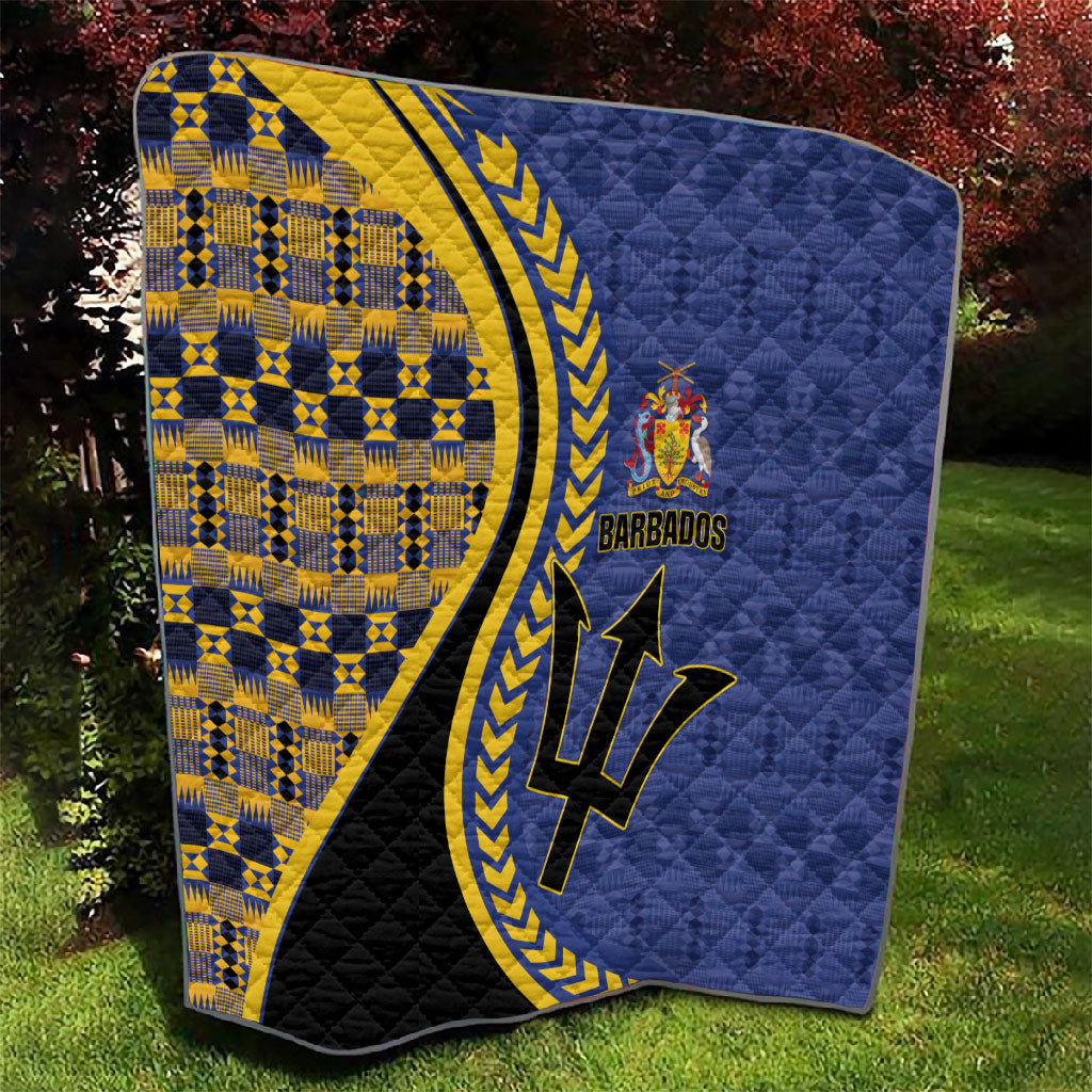 Barbados Trident Quilt Afro-Barbadians Kente Pattern