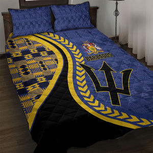 Barbados Trident Quilt Bed Set Afro-Barbadians Kente Pattern