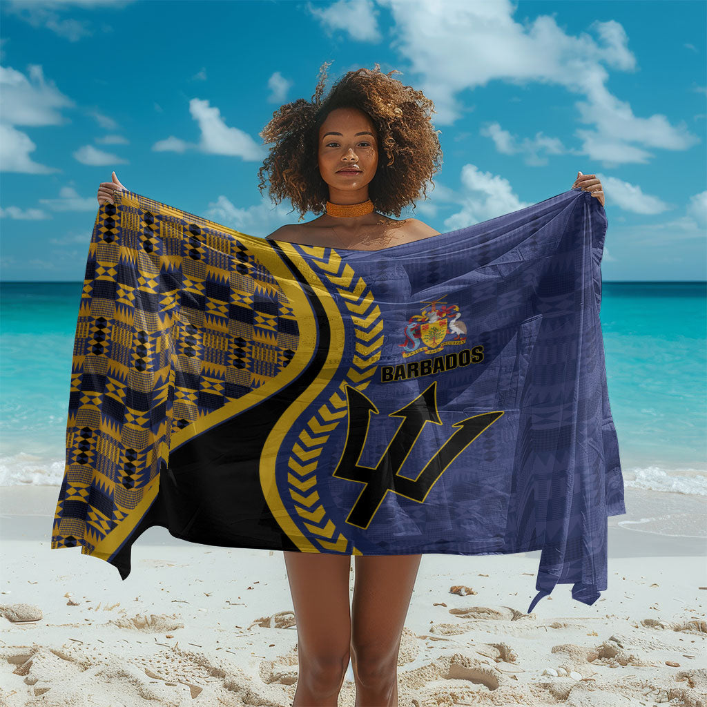 Barbados Trident Sarong Afro-Barbadians Kente Pattern