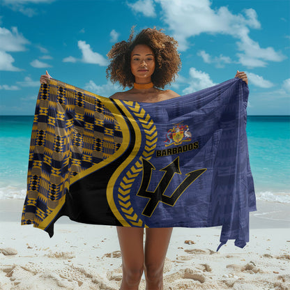 Barbados Trident Sarong Afro-Barbadians Kente Pattern
