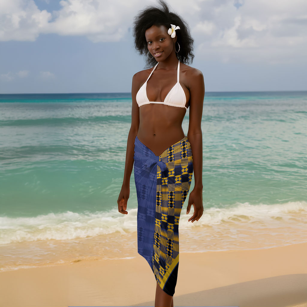 Barbados Trident Sarong Afro-Barbadians Kente Pattern