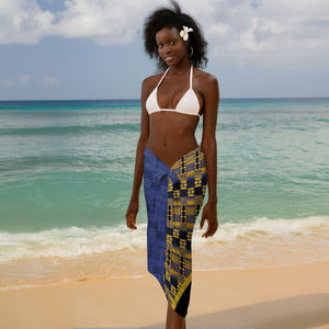 Barbados Trident Sarong Afro-Barbadians Kente Pattern