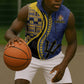 Personalized Barbados Trident Sleeveless Zip Hoodie Afro-Barbadians Kente Pattern