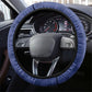 Barbados Trident Steering Wheel Cover Afro-Barbadians Kente Pattern
